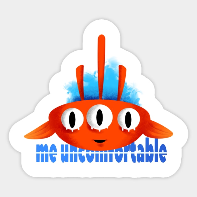 Monster fish Sticker by VallBel